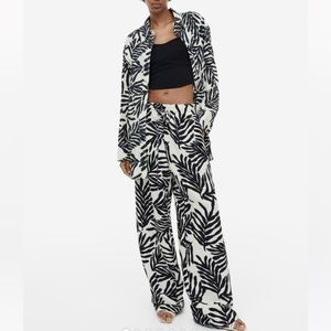 Linen-blend Pull-on Pants